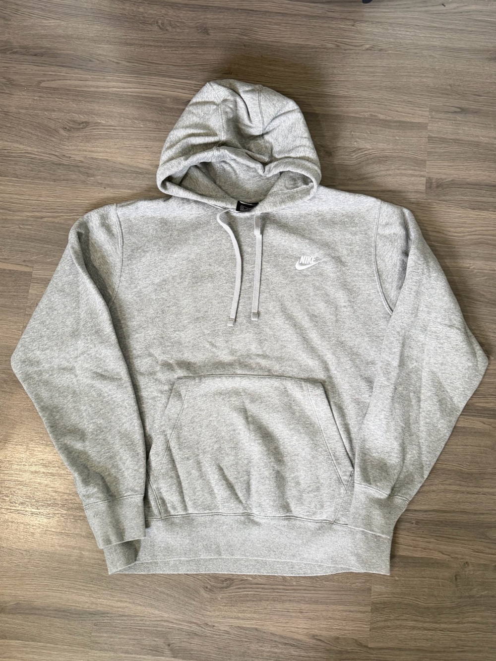 Nike Medium Grey Hoodie Embroidered Nike Logo
